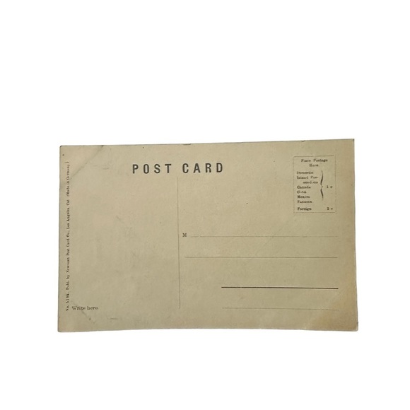 Vtg 1910s Postcard Rubio Canyon & Mount Lowe CA Train Railroad Natural Beauty - Picture 4 of 4